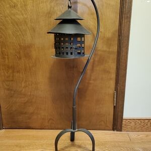 Rustic Black Metal Lantern